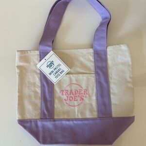 Trader Joe’s mini pastel tote bag